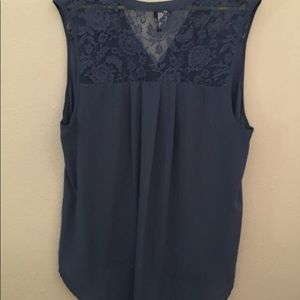 Deep blue hi-lo fancy tank by Torrid size 2